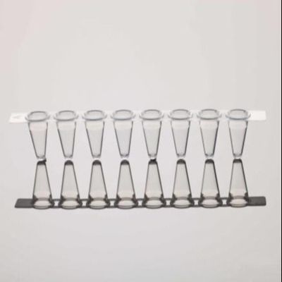 Трубка PCR 8-Strip покрывает ясные прокладки трубки PCR пригонки 0.2mL для qPCR
