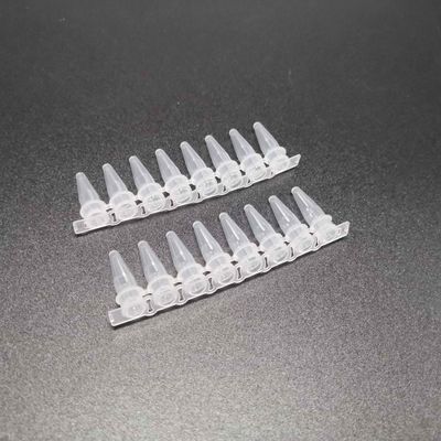 0.2mL труба потребляемых веществ медицинской лаборатории трубок PCR 8-Strip ясная высокая отсутствие крышки